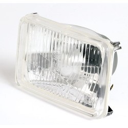 Rectangle Headlight Satin Silver