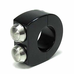 mo.switch 2 Button 22mm Black/Stainless