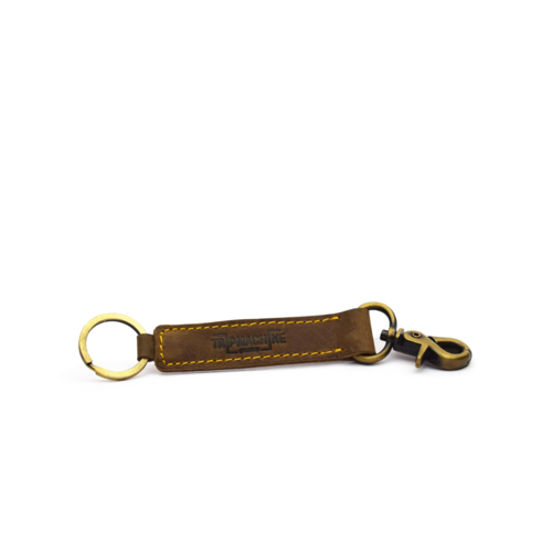 Trip Machine Classic Key Ring Tobacco Brown