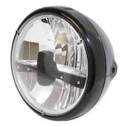 7" Clear Black Koplamp RENO 3
