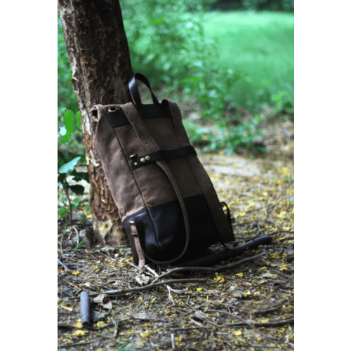 Trip Machine Backpack Pannier - Classic Roll Top Tobacco