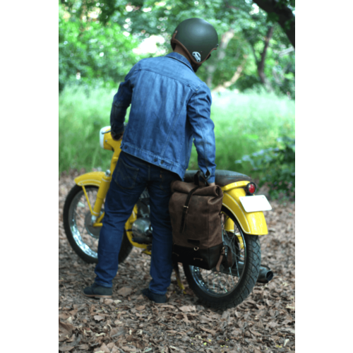 Trip Machine Backpack Pannier - Classic Roll Top Tobacco