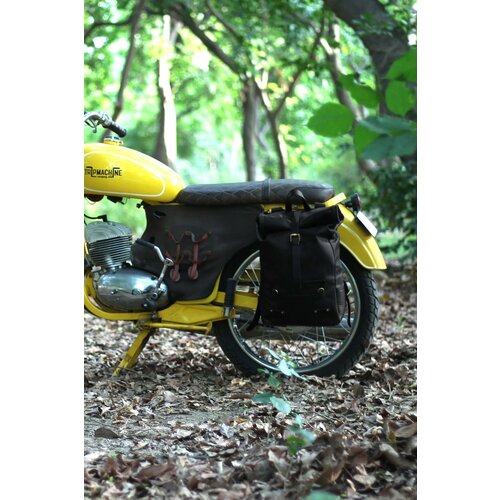 Trip Machine Backpack Pannier - Classic Roll Top Black