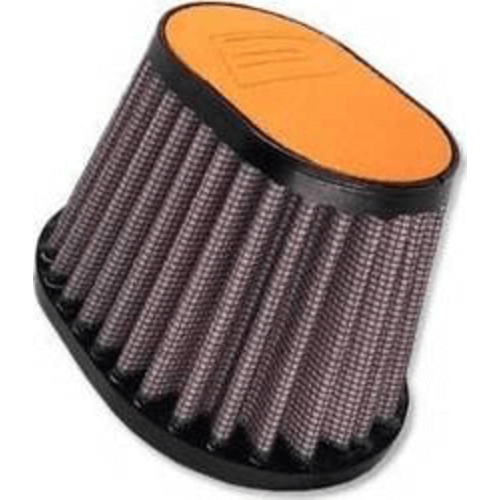 44MM Ovaal Filter Lederen Top Donker Bruin