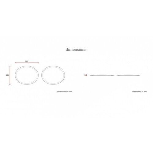 C.Racer Plaque d'immatriculation ovale en ABS