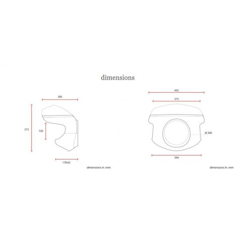C.Racer Cafe Racer Kuip / Scherm Type 4