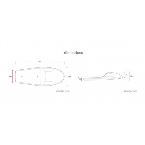 C.Racer Cafe Racer "Future" Seat Tuck 'N Roll Bruin 1