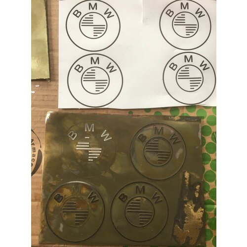 MCU Set Handgefertigte Bronze Bmw Embleme 70mm