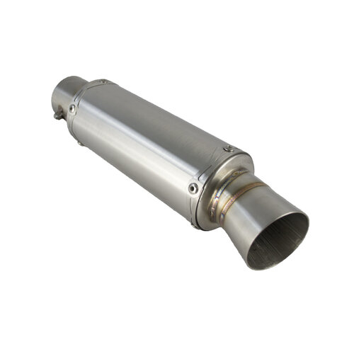 190MM Universeller Edelstahl-Endschalldämpfer mit 51MM Einlass, Typ 2