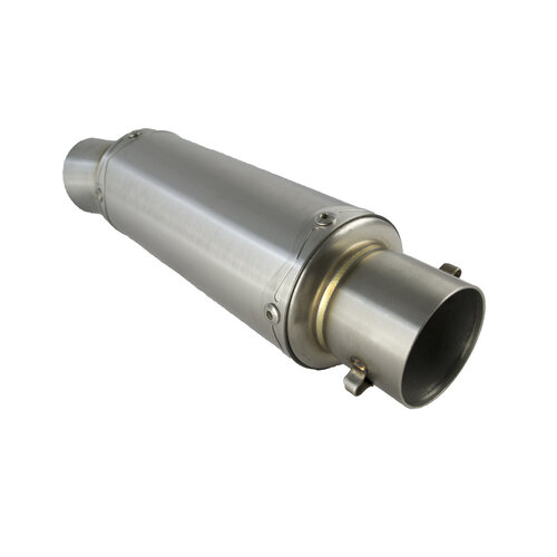 190MM Universeller Edelstahl-Endschalldämpfer mit 51MM Einlass, Typ 2