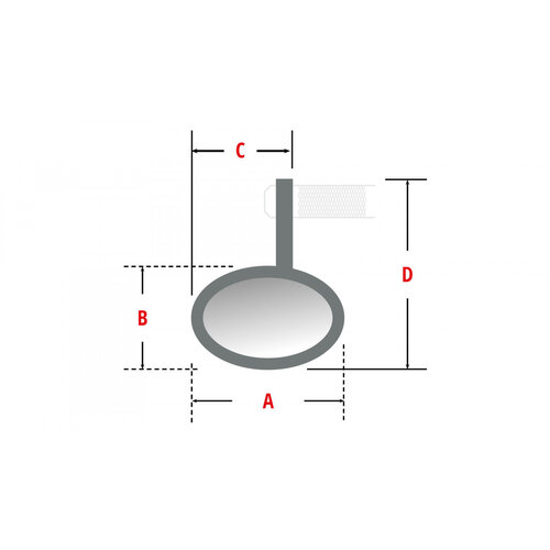 Highsider Bar End Mirror Victory-blast Short
