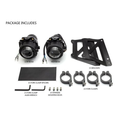 Twin Projector Koplamp Kit 55mm vork