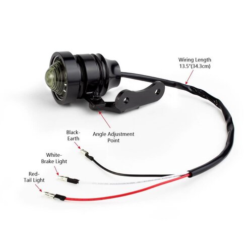 CNC Gefreesd Vintage Achterlicht Smoke