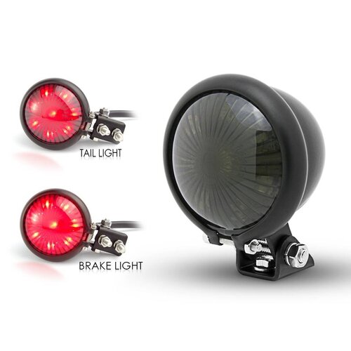 Smoke Tail Light LED Universal Cafe Racer type Bates Style 2