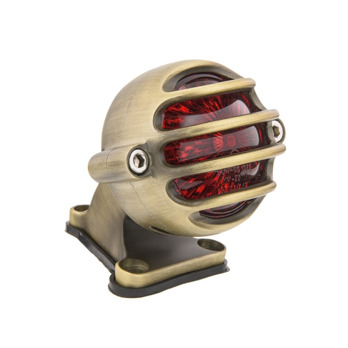 Motone Lecter Tail Light + Fender Mount Kit - Brass