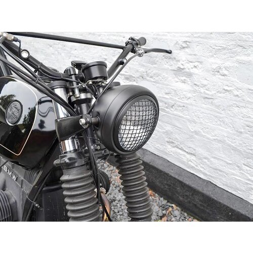 6" Mesh Headlight Scrambler Black