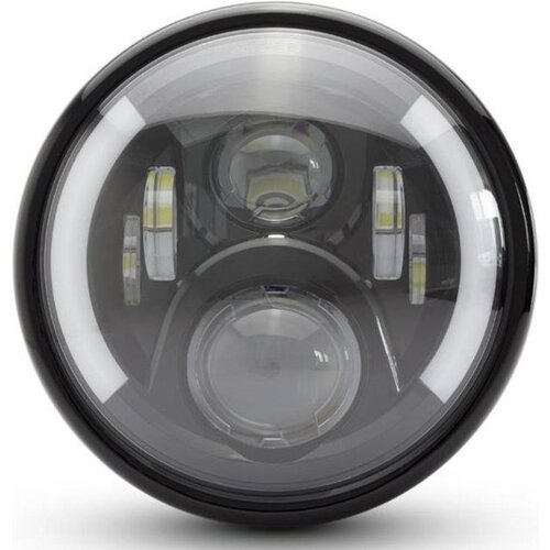 7  "Multi LED Scheinwerfer + Blinker Schwarz Typ 2
