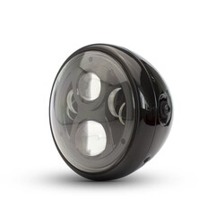 Cafe Racer Multi LED Koplamp 7" Zwart