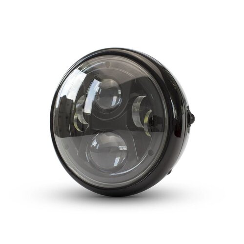 Phare avant moderne Multi LED 7" - noir