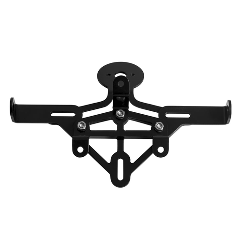 Motone Miller Black Stop Tail Light and Number Plate Holder - Loom KIT