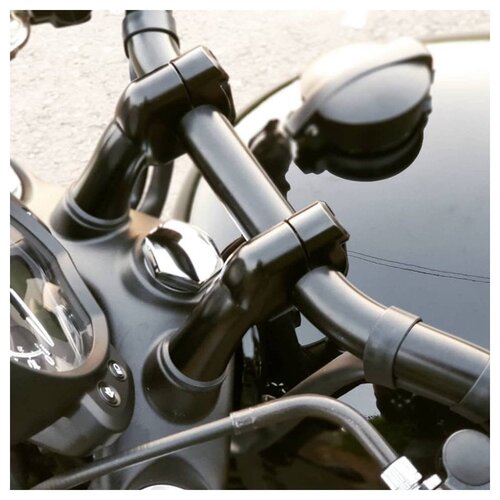 Motone Up-And-Over Riser Kit for 28.6mm Fat Bars - Black