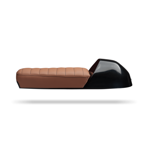 C.Racer Cafe Racer "Multiseat" Tuck 'N Roll Brown