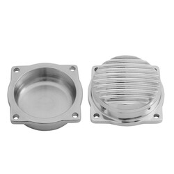 Finned EFI Carb Tops Contrast Cut Polished 08-15