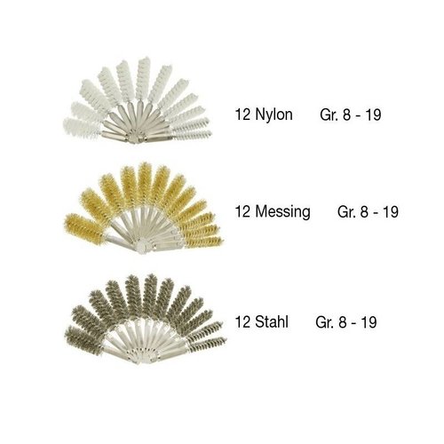 Hofftech Brush set Nylon / Steel / Brass 38 pieces