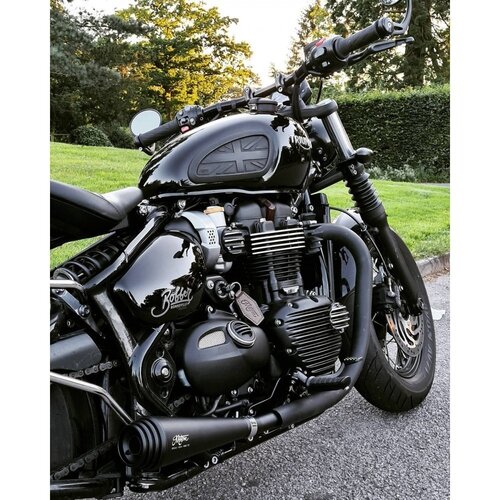 Motone Saturn V - Auspuffanlage - Bobber / Speedmaster - Schwarz