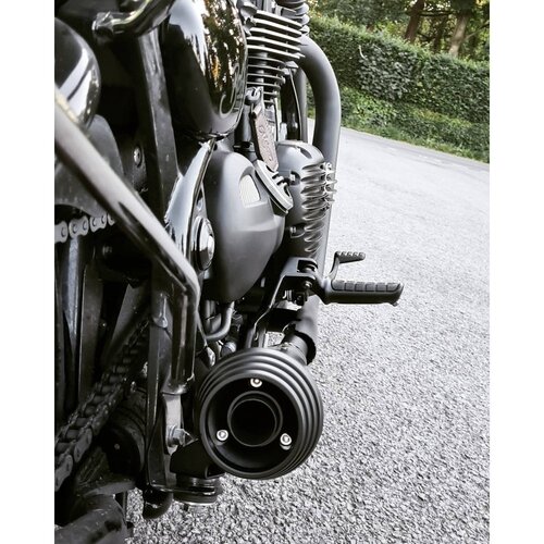 Motone Saturn V - Auspuffanlage - Bobber / Speedmaster - Schwarz