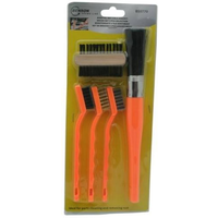 Bürstengarnitur Nylon / Stahl / Messing 5-teilig