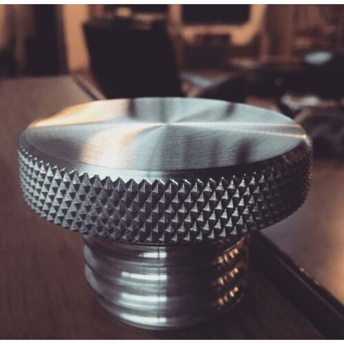 Custom Fuel Gas Cap - Billet Aluminium - Spun Satin Finish