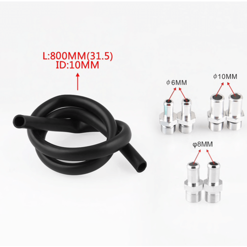 2-Port Aluminium Oil Catch Tank with breather