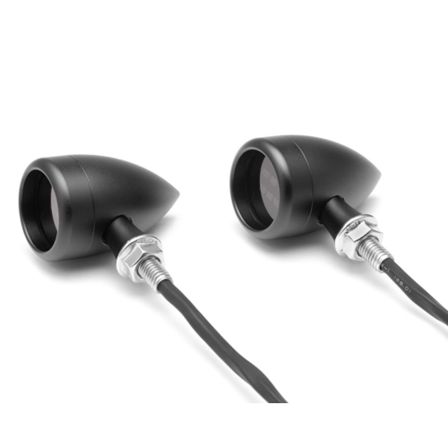 Set Bullet "Truro" Turn Signals / Tail Light CNC - Black