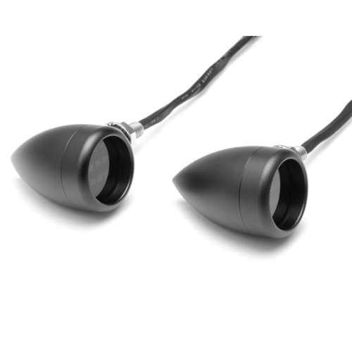 Set Bullet "Truro" Turn Signals / Tail Light CNC - Black