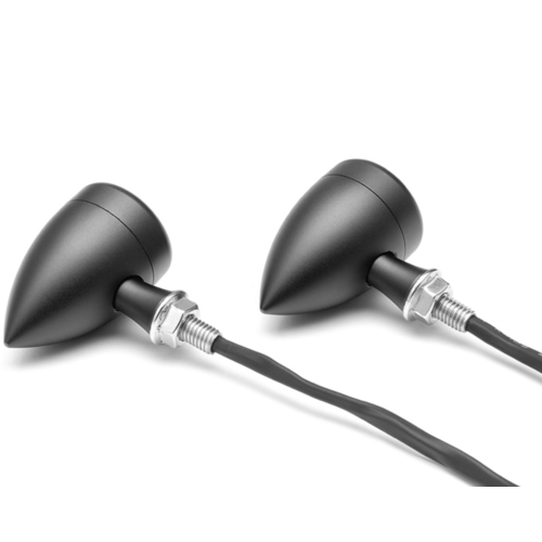 Paire de clignotants et feux arrière Bullet "Truro" - Noir