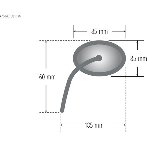 Set Spiegels - Rond Zwart