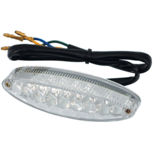 Feu arrière à LED ovale et transparent