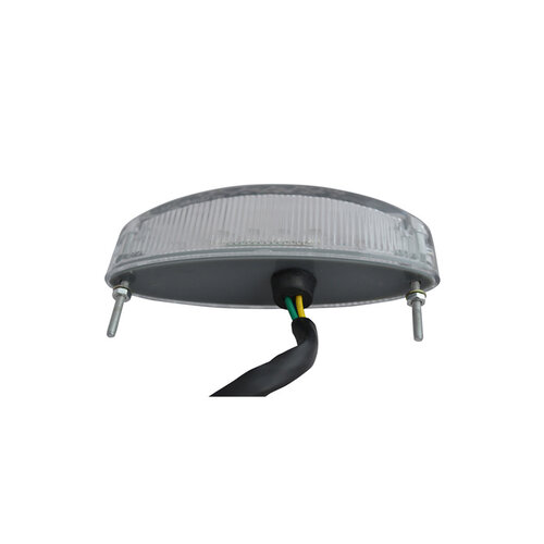 Feu arrière à LED ovale et transparent