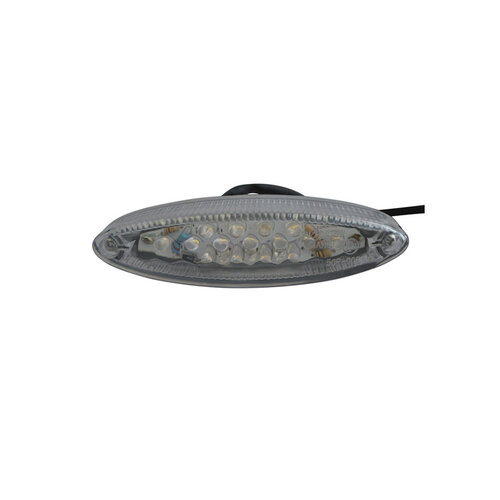 Feu arrière à LED ovale et transparent