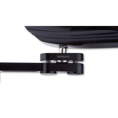 Highsider Handlebar End Mirror Wave (Select Colour)
