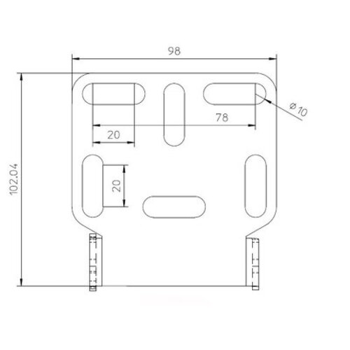 License Plate Bracket Universal Type 2