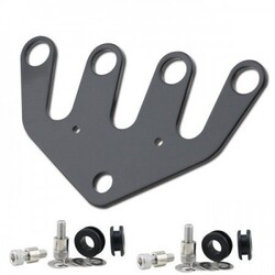 Teller Bracket "Dubbel" Zwart 48mm