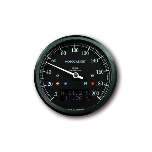 Chronoclassic Speedo 0-200 km/h Schwarz
