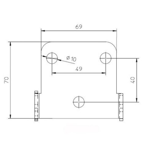 License Plate Bracket Universal Type 3