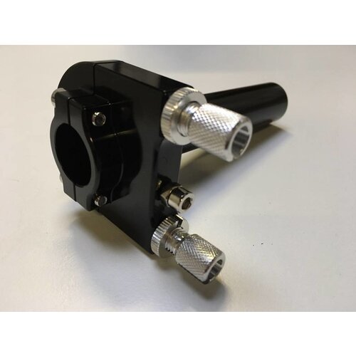 22MM CNC Aluminium Twistgrip Black