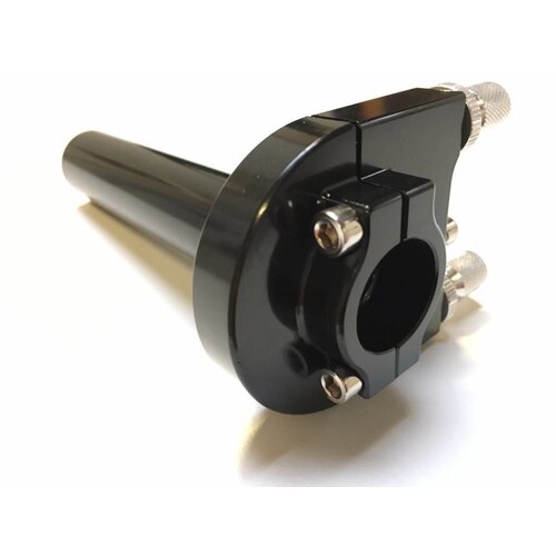 22MM CNC Aluminium Twistgrip Black