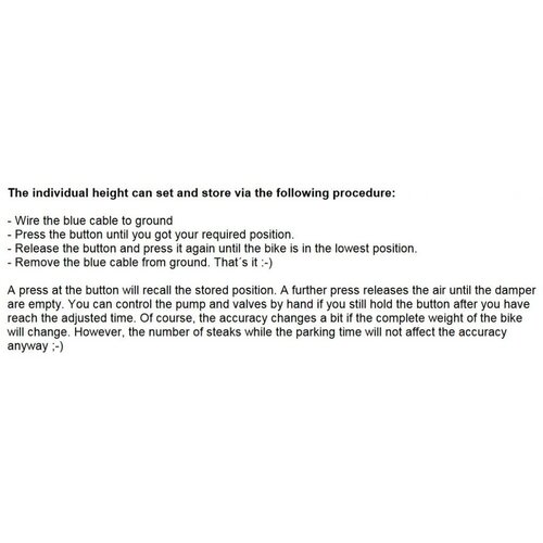 Axel Joost Elektronik Boîtier électronique "Air Ride Control"