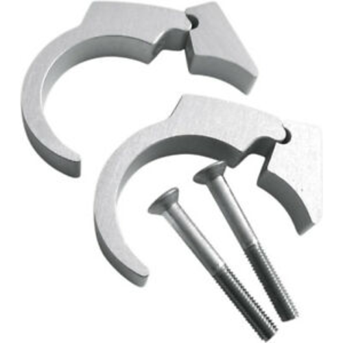 Handlebar Clip Kit Silver Anodised 22MM