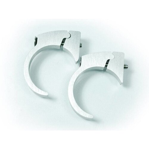 Handlebar Clip Kit Silver Anodised 22MM